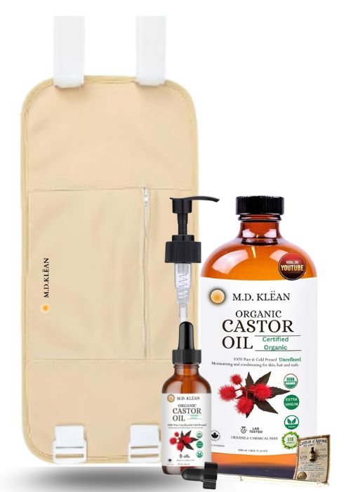 M.D. KLEAN Wellness Kit (Castor Oil + Compress)